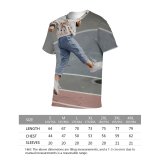 yanfind Adult Full Print T-shirts (men And Women) Above Ground Action Active Adorable Ball Blurred Child Childhood City Cloth Colorful