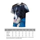 yanfind Adult Full Print T-shirts (men And Women) Adorable Portrait Cute Jeans Depth Field Dog Eyes Focus Furry