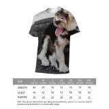 yanfind Adult Full Print T-shirts (men And Women) Accessory Adorable Attentive Blurred Calm Charming Chordate Cute Daytime Dog Friendly Fur