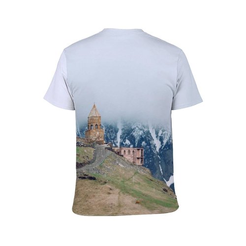 yanfind Adult Full Print T-shirts (men And Women) Aged Altitude Amazing Architecture Attract Belief Church Countryside Facade Famous Fog Formation