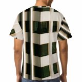 yanfind Adult Full Print T-shirts (men And Women) Abstract Architecture Balcony Building Center City Cityscape Commerce Complex Contemporary Space Corner