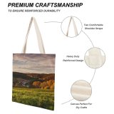 yanfind Great Martin Canvas Tote Bag Double Field Grassland Outdoors Countryside Farm Rural Meadow Pasture Scenery Ranch Grass Plant white-style1 38×41cm