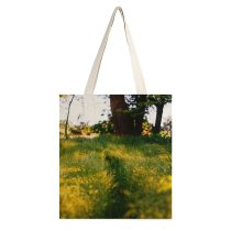 yanfind Great Martin Canvas Tote Bag Double Field Grassland Outdoors Grass Countryside Farm Rural Meadow Plant Tree Melitopol' Vegetation white-style1 38×41cm
