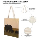 yanfind Great Martin Canvas Tote Bag Double Field Grassland Outdoors Wildlife Countryside Farm Rural Pasture Grazing Meadow Ranch Savanna white-style1 38×41cm