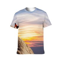 yanfind Adult Full Print T-shirts (men And Women) Accomplishment Action Adventure Brave Challenge Climb Climber Climbing Courage Daylight Determination Difficult
