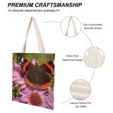 yanfind Great Martin Canvas Tote Bag Double Butterfly Insect Invertebrate Stoke white-style1 38×41cm