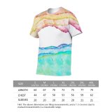 yanfind Adult Full Print T-shirts (men And Women) Abstract Aesthetic Desktop Art Artistic Colorful Design Impression Pastel Stain Texture Watercolor