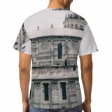 yanfind Adult Full Print T-shirts (men And Women) Aged Architecture Attract Balcony Building Carve Cathedral Catholic Church Classic Construction