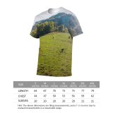 yanfind Adult Full Print T-shirts (men And Women) Agriculture Calm Cattle Country Countryside Cow Creature Domesticated Ecosystem Farm Farmland Farmyard