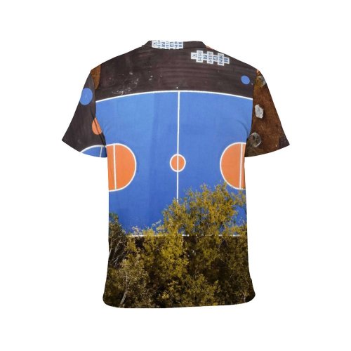 yanfind Adult Full Print T-shirts (men And Women) Action Active Aerial Basket Basketball Competition Construction Court Drone Entertain Exercise Foliage