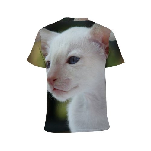 yanfind Adult Full Print T-shirts (men And Women) Adorable Cat Cute Kitten Macro Pet