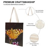 yanfind Great Martin Canvas Tote Bag Double Butterfly Insect Invertebrate Monarch Plant white-style1 38×41cm