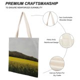 yanfind Great Martin Canvas Tote Bag Double Field Grassland Outdoors Countryside Farm Meadow Rural Normandy France white-style1 38×41cm