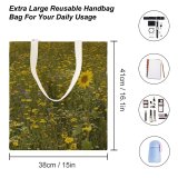 yanfind Great Martin Canvas Tote Bag Double Field Outdoors Grassland Meadow Plant Flower Countryside Farm Rural Alton Hampshire white-style1 38×41cm