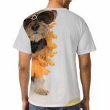 yanfind Adult Full Print T-shirts (men And Women) Adorable Alone Ball Calm Clever Comfort Dog Floor Fluff Friendly Idyllic
