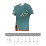 yanfind Adult Full Print T-shirts (men And Women) Aged Damaged Details Faceless Flower Grunge Minimal Shabby Texture Wall