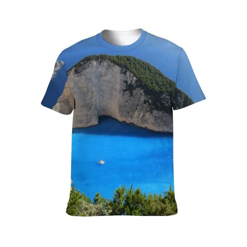 yanfind Adult Full Print T-shirts (men And Women) 4k Beach Bird's Coast Desktop From Above Ocean Scenic Sea Seascape