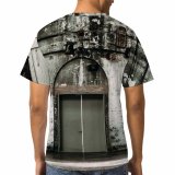 yanfind Adult Full Print T-shirts (men And Women) Abandoned Aged Architecture Brick Wall Broken Building Bw Cement Concrete Corrosion Crack