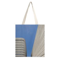 yanfind Great Martin Canvas Tote Bag Double Building Office Architecture City Town Urban High Rise Condo Housing Glass Precast white-style1 38×41cm