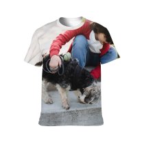 yanfind Adult Full Print T-shirts (men And Women) Adorable Affection Attentive Blurred Bonding Boy Caress Casual Charming Child City