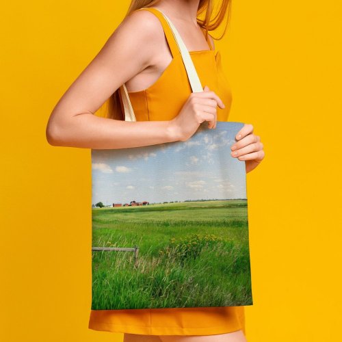 yanfind Great Martin Canvas Tote Bag Double Field Grassland Outdoors Countryside Land Farm Meadow Rural Grass Plant Landscape white-style1 38×41cm