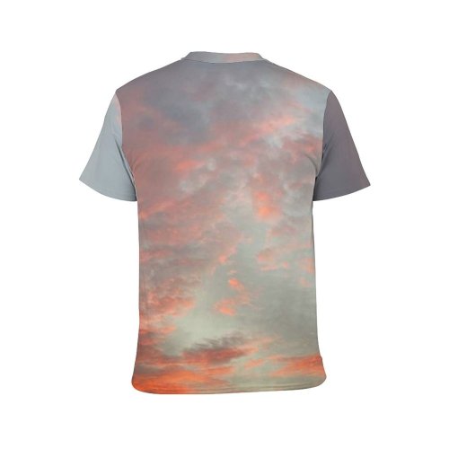 yanfind Adult Full Print T-shirts (men And Women) Backdrop Calm Cloud Cloudy Colorful Space Cumulus Evening Fluff From