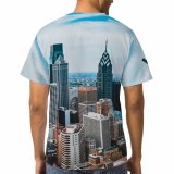 yanfind Adult Full Print T-shirts (men And Women) Accommodation Aerial America Apartment Architecture Avenue Building Center Central City Cityscape Complex