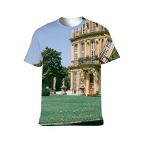 yanfind Adult Full Print T-shirts (men And Women) Aged Aix Provence Ancient Architecture Attract Building Bush Construction Decor