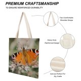 yanfind Great Martin Canvas Tote Bag Double Butterfly Insect Invertebrate Floral Zoty Potok Poland Wing Flower European Aglais white-style1 38×41cm