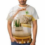 yanfind Adult Full Print T-shirts (men And Women) Accommodation Apartment Architecture Comfort Construction Contemporary Cozy Daylight Daytime Decor Decorative Design