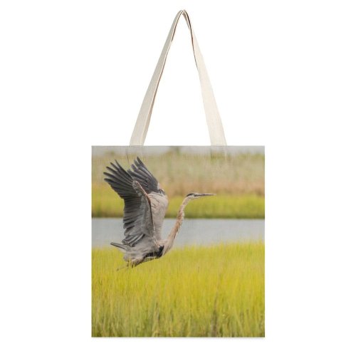 yanfind Great Martin Canvas Tote Bag Double Field Grassland Outdoors Hampton Va Usa Countryside Paddy Waterfowl Birds Wildlife Profile white-style1 38×41cm