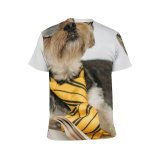 yanfind Adult Full Print T-shirts (men And Women) Adorable Blurred Calm Dog Fiction Fluff Time Friendly Fur Glasses Innocent