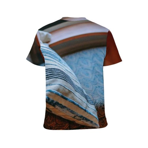 yanfind Adult Full Print T-shirts (men And Women) Accommodation Aged Apartment Calm Carpet Comfort Couch Cozy Creative Cushion Decorative Design
