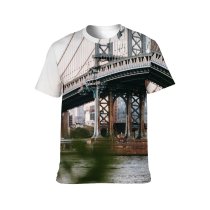 yanfind Adult Full Print T-shirts (men And Women) America Architecture Attract Sky Building Calm City Cityscape Cloudless Construction Daylight