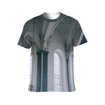 yanfind Adult Full Print T-shirts (men And Women) Aged Arch Arched Architecture Attract Baroque Basilica Belief Building Cathedral Catholic Ceiling