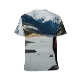 yanfind Adult Full Print T-shirts (men And Women) Admire Anonymous Backpack Breathtaking Calm Cliff Cloudy Coast Countryside Daytime Explore Faceless