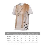 yanfind Adult Full Print T-shirts (men And Women) Active Adorable Amusing Ball Care Championship Competition Space Creature Cute Dog