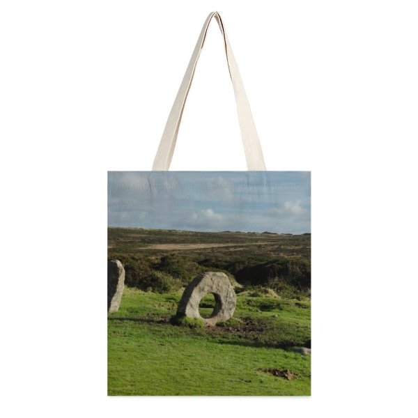 yanfind Great Martin Canvas Tote Bag Double Field Grassland Outdoors Scenery Countryside Landscape Mên white-style1 38×41cm