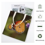 yanfind Great Martin Canvas Tote Bag Double Butterfly Insect Invertebrate Monarch Tirupati Andhra Pradesh India Lamp Photooftheday Daytime Time white-style1 38×41cm