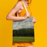 yanfind Great Martin Canvas Tote Bag Double Field Grassland Outdoors Countryside Paddy Meix white-style1 38×41cm