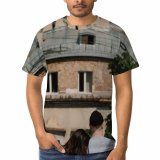 yanfind Adult Full Print T-shirts (men And Women) Affection Anonymous Architecture Building City Cityscape Space Couple Date District Embracing Enjoying
