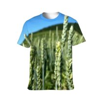 yanfind Adult Full Print T-shirts (men And Women) Agriculture Agronomy Botanic Botany Cereal Cloudless Country Countryside Cultivate Eco Farm