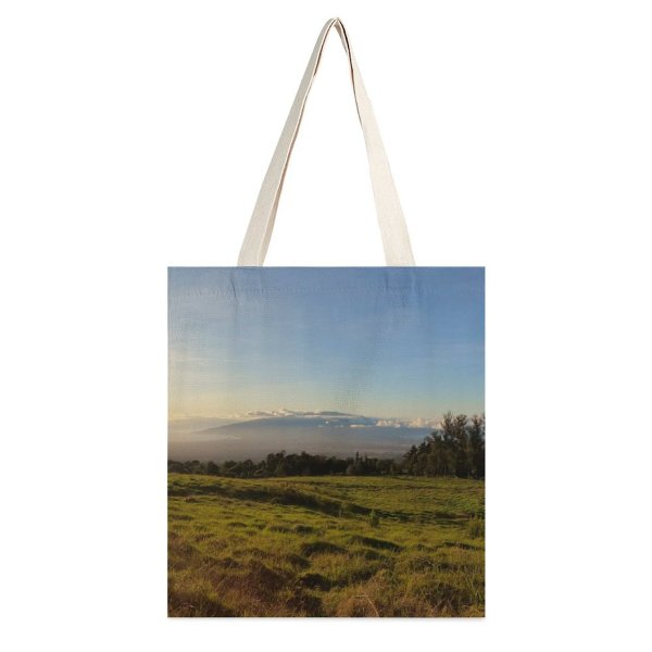 yanfind Great Martin Canvas Tote Bag Double Field Grassland Outdoors Countryside Farm Rural Haleakalā National Park Makawao United States white-style1 38×41cm
