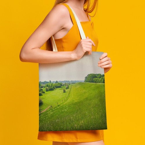 yanfind Great Martin Canvas Tote Bag Double Field Grassland Outdoors Grass Plant Countryside Farm Rural Meadow De Pas Bemmel white-style1 38×41cm