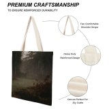 yanfind Great Martin Canvas Tote Bag Double Countryside Outdoors Building Rural Art United Housing Hut Tree Plant Fog white-style1 38×41cm