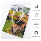 yanfind Great Martin Canvas Tote Bag Double Butterfly Insect Invertebrate Birds Photo white-style1 38×41cm