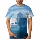 yanfind Adult Full Print T-shirts (men And Women) Antarctica Arctic Clouds Iceberg Ocean Sea Sky Snow