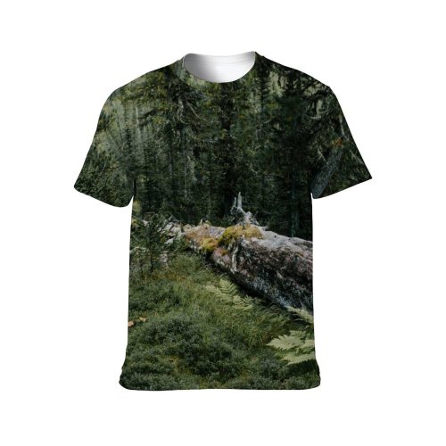 yanfind Adult Full Print T-shirts (men And Women) Aged Bark Biology Botany Bush Coniferous Daytime Ecology Foliage Forest Glade