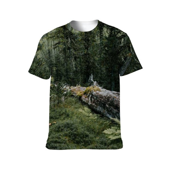 yanfind Adult Full Print T-shirts (men And Women) Aged Bark Biology Botany Bush Coniferous Daytime Ecology Foliage Forest Glade