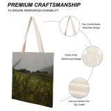yanfind Great Martin Canvas Tote Bag Double Field Grassland Outdoors Grass Plant Faroe Islands Countryside Scenery Mound Plateau Farm white-style1 38×41cm